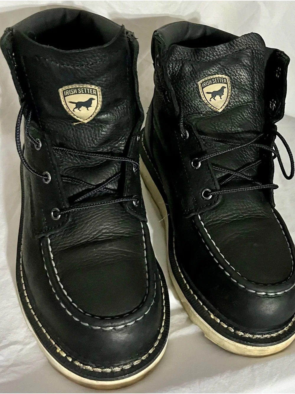 Irish Setter Black Leather Chukka Work Boots
